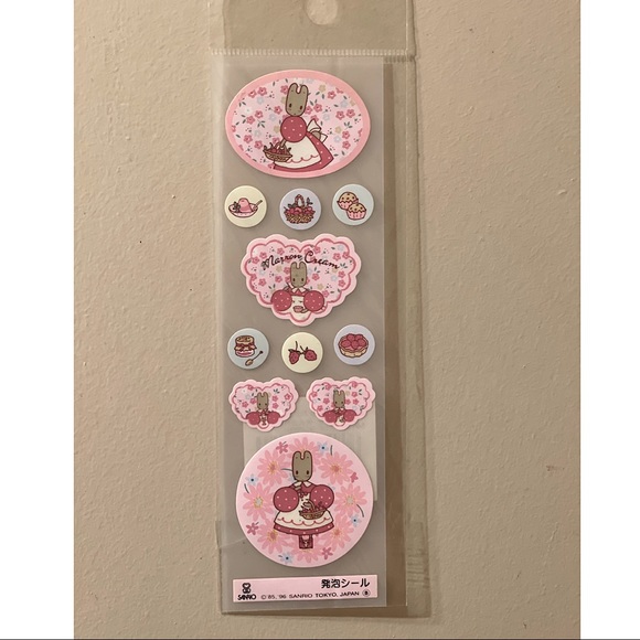 Sanrio Marron Cream Sticker Sheet Vintage** - Picture 1 of 1